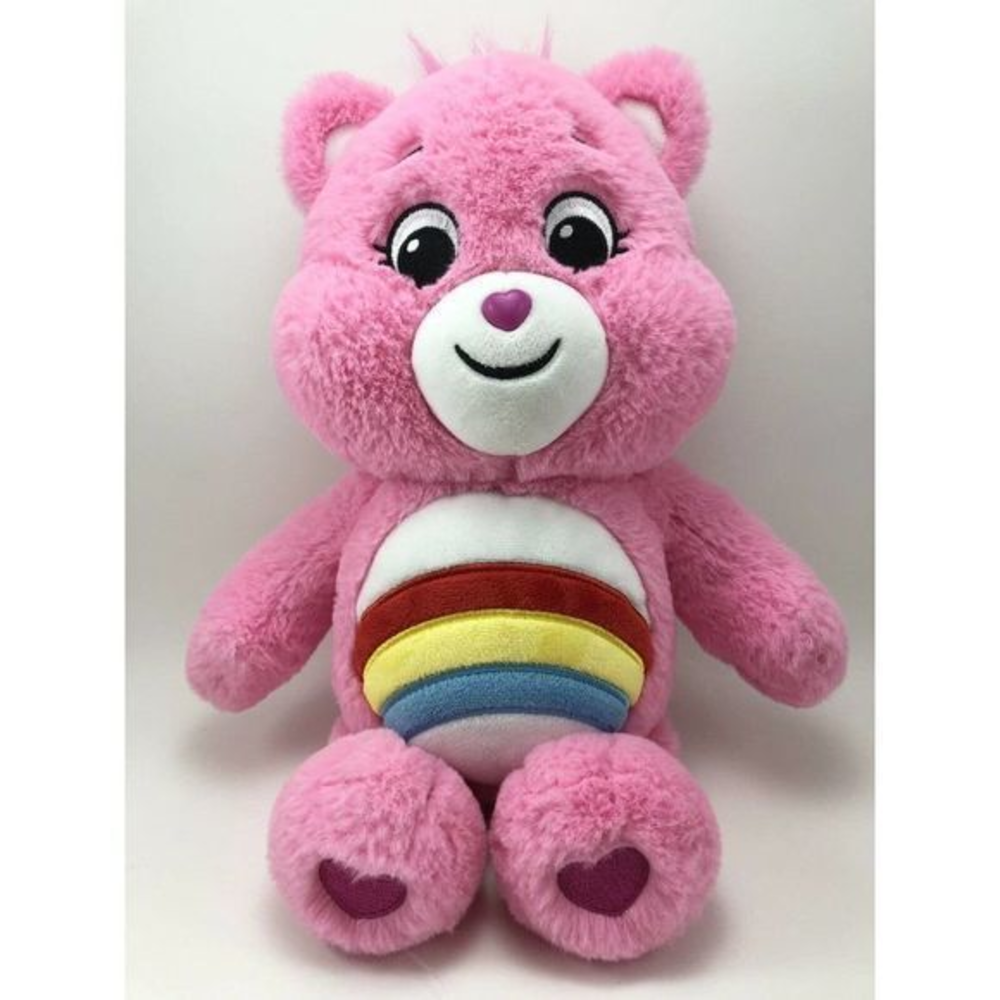 Care Bears Pink Plush 14" Rainbow Stuffed‎ Animal 2020
